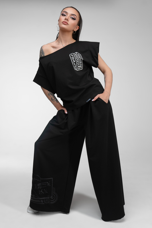 JAPAN WAVE PALAZZO PANTS