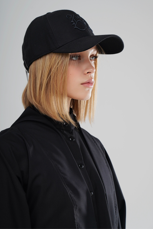 BLACK BP LOGO BASEBALL CAP