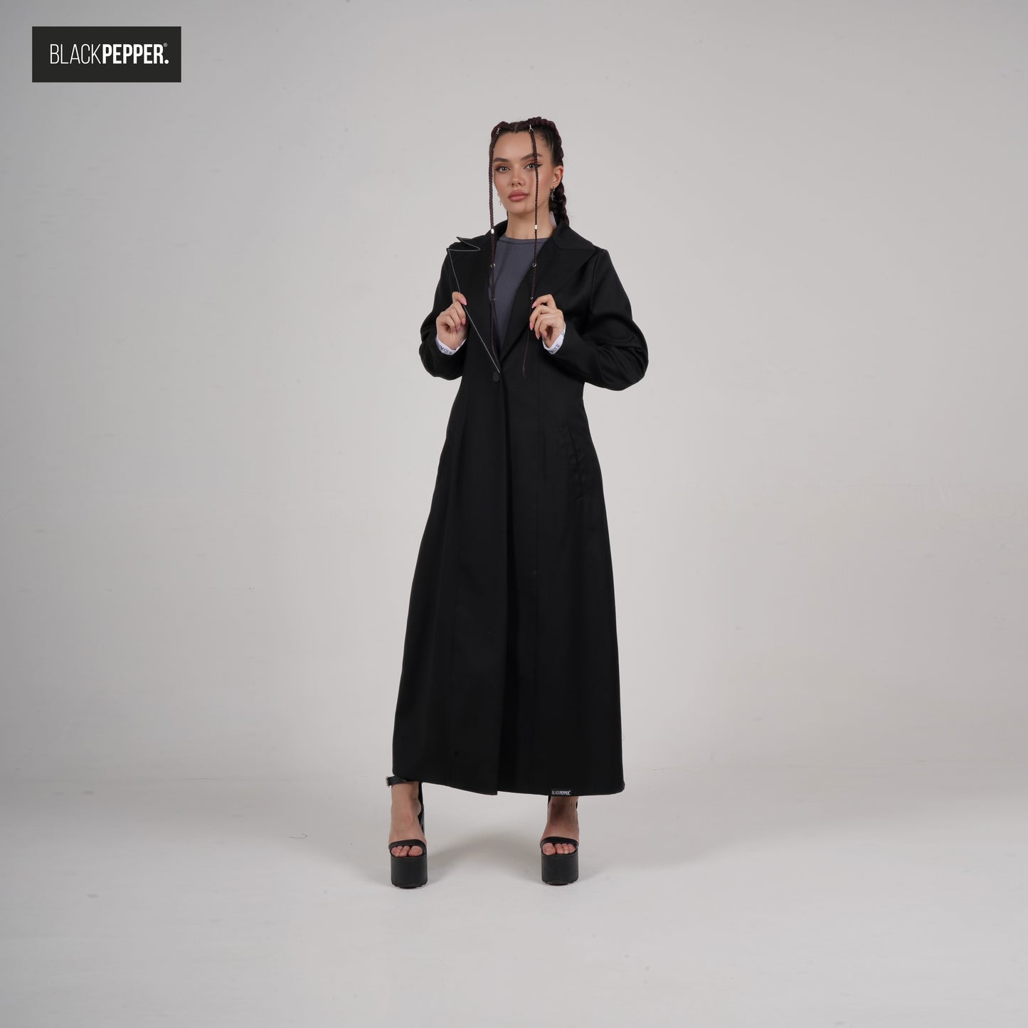 BLACKPEPPER LOGO PATTERN JACKET