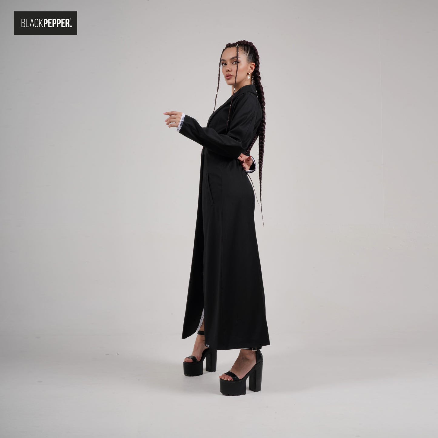 BLACKPEPPER LOGO PATTERN JACKET