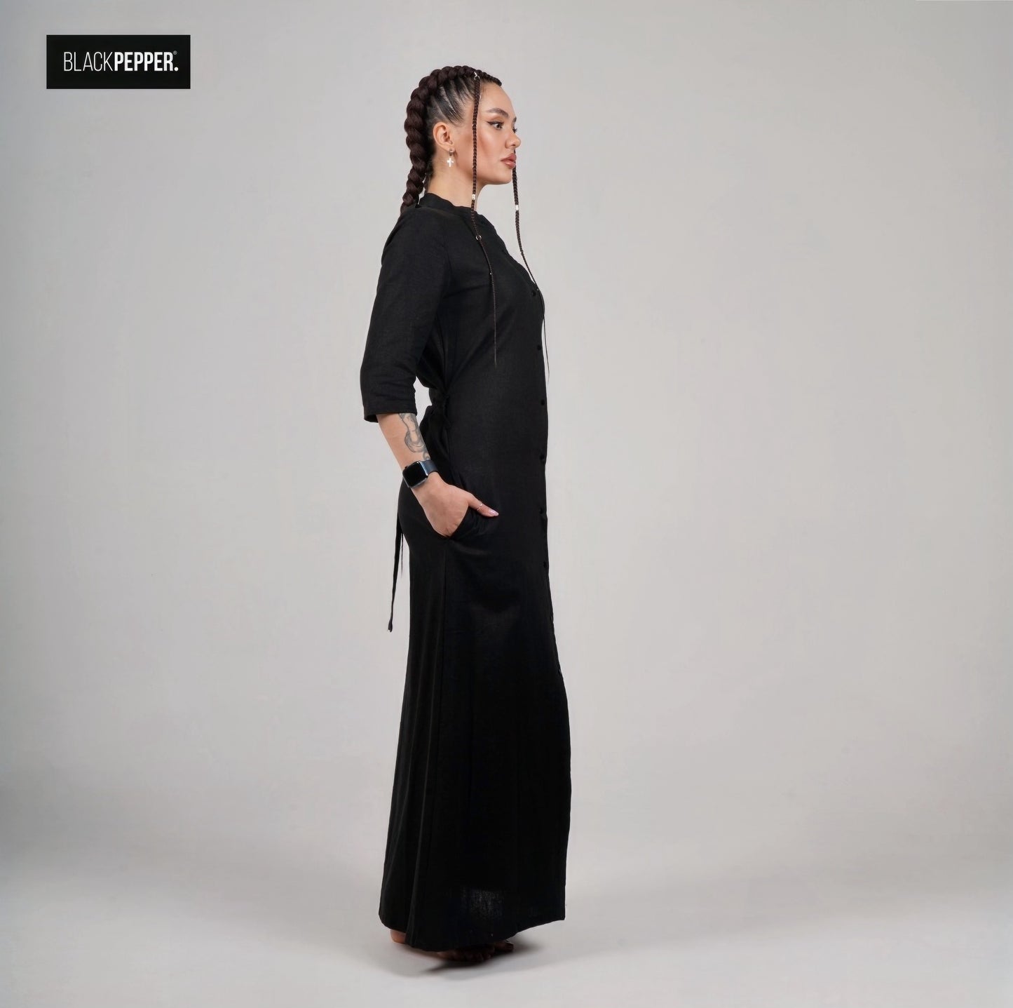 LINEN MAXI DRESS