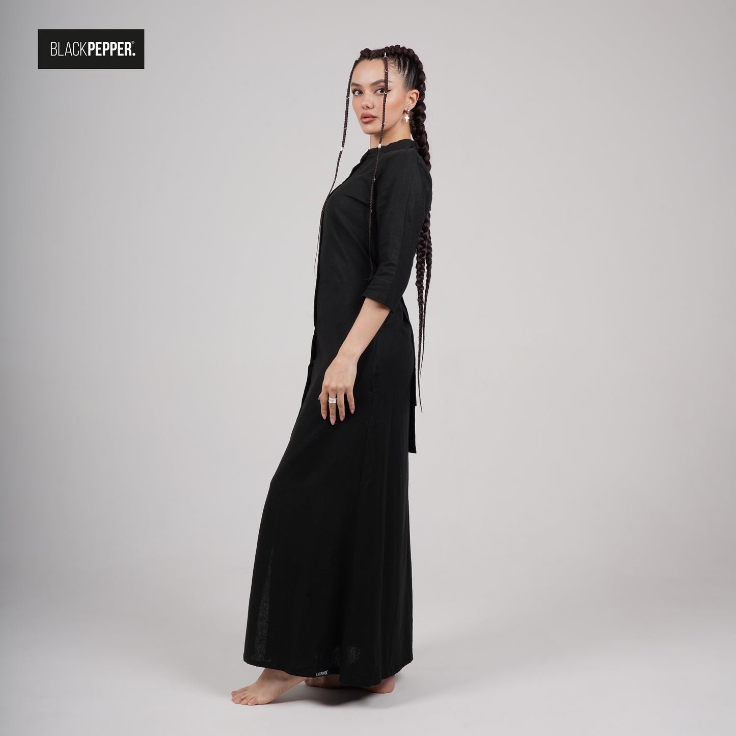 LINEN MAXI DRESS
