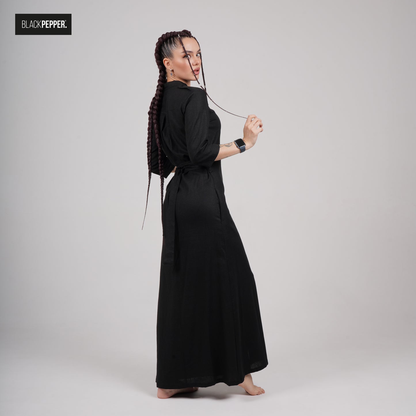 LINEN MAXI DRESS