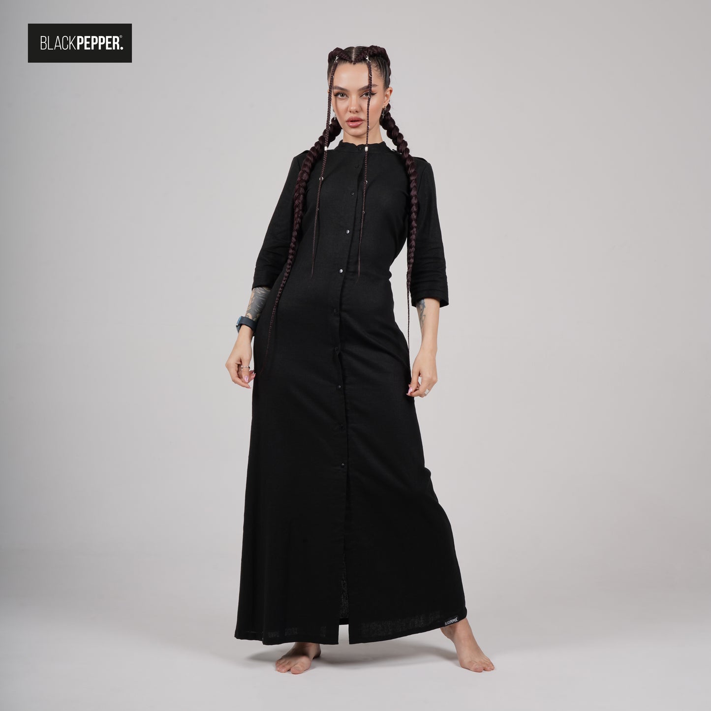 LINEN MAXI DRESS