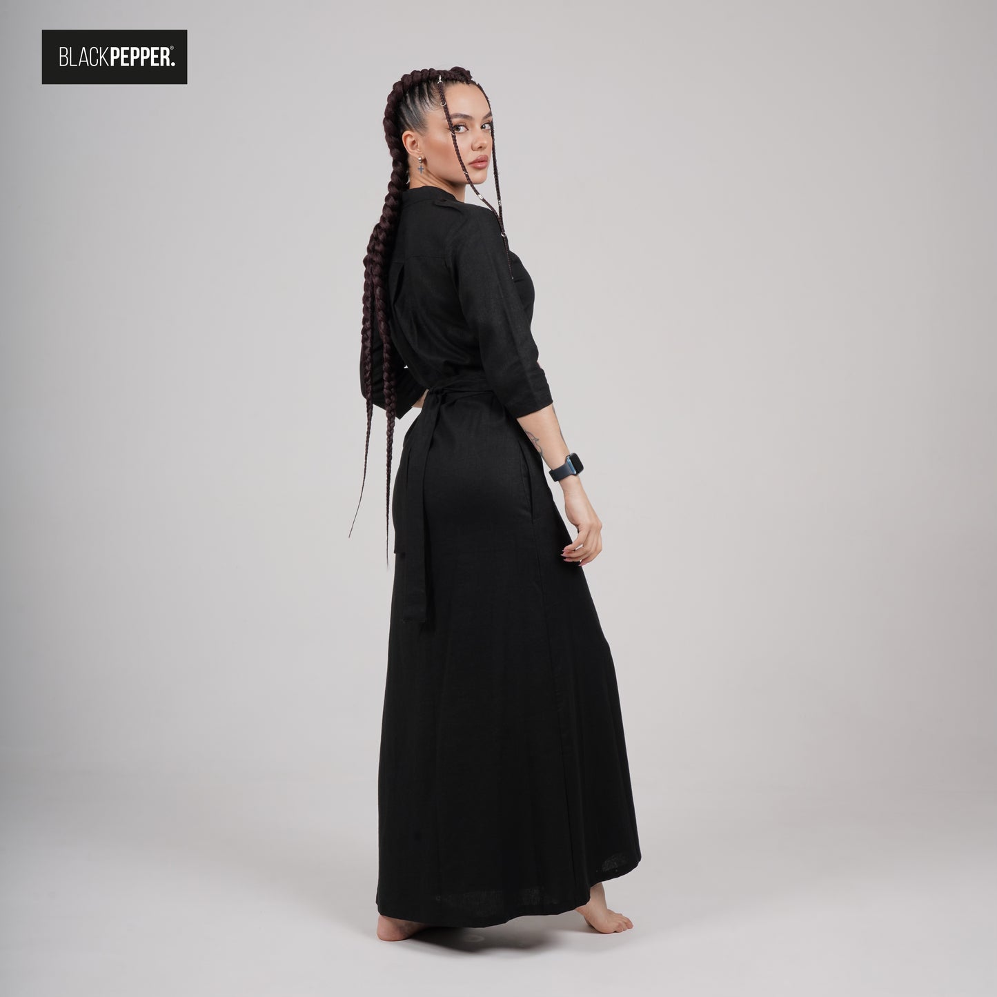 LINEN MAXI DRESS