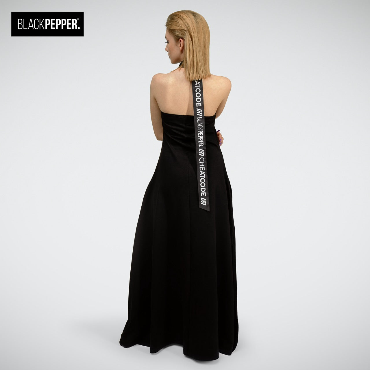 CHEAT CODE LONG BLACK DRESS