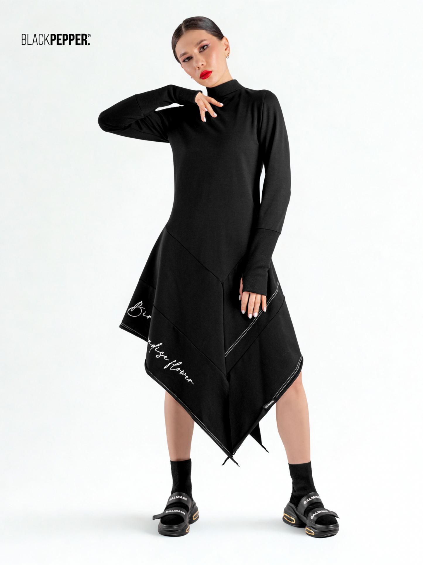 BIRD OF PARADISE FLOWER DRESS