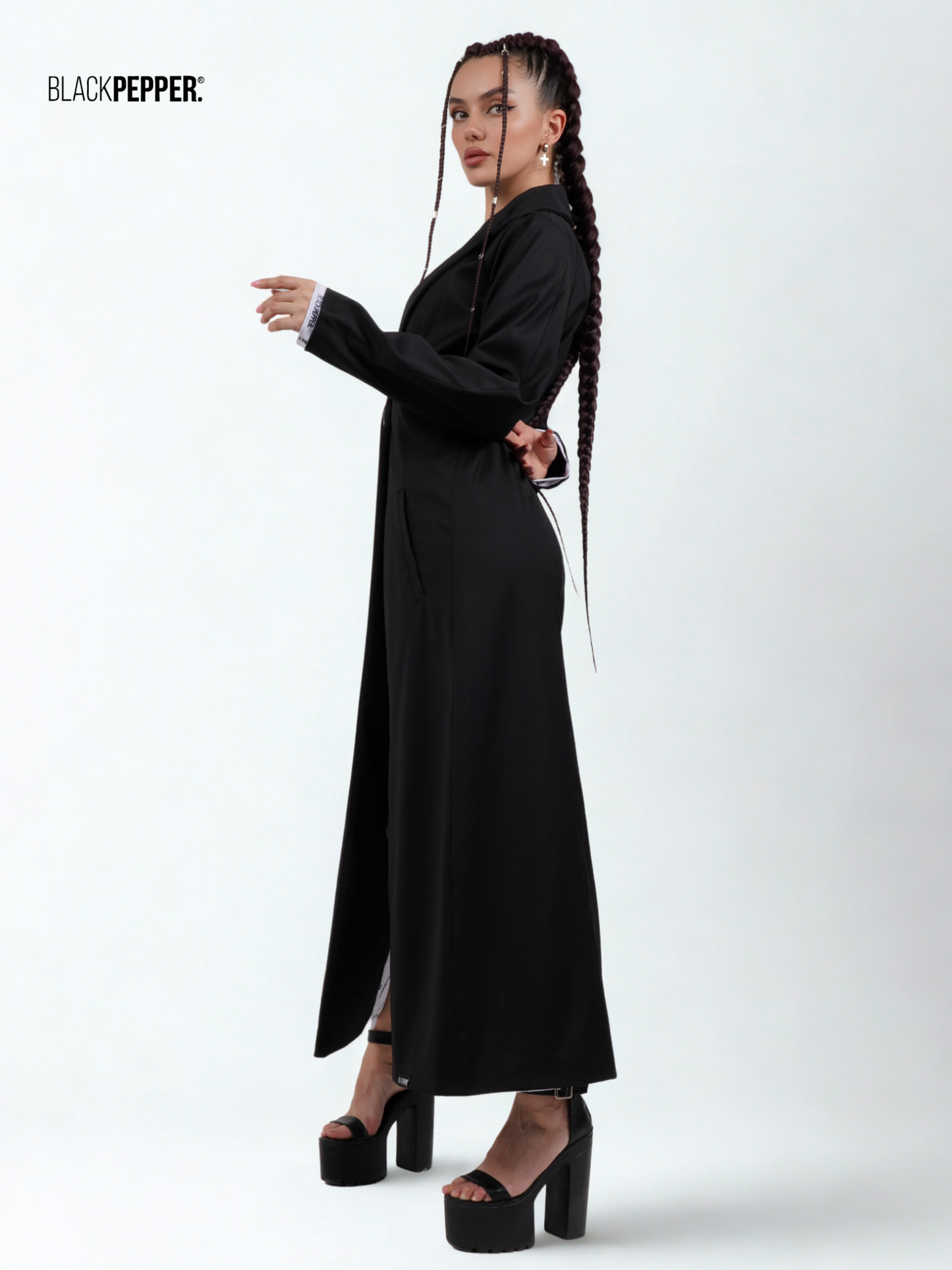 BLACKPEPPER LOGO PATTERN JACKET