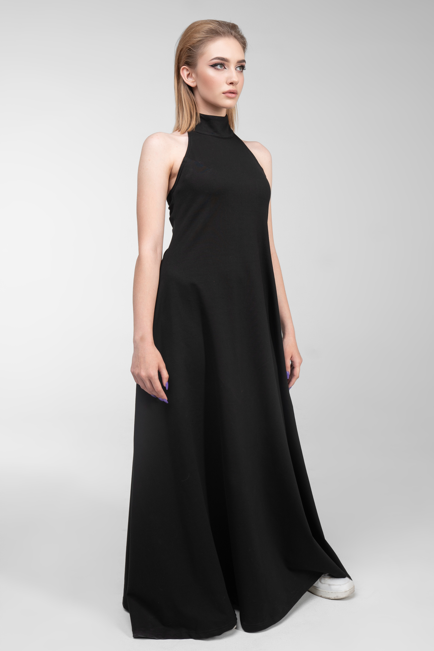 CHEAT CODE LONG BLACK DRESS