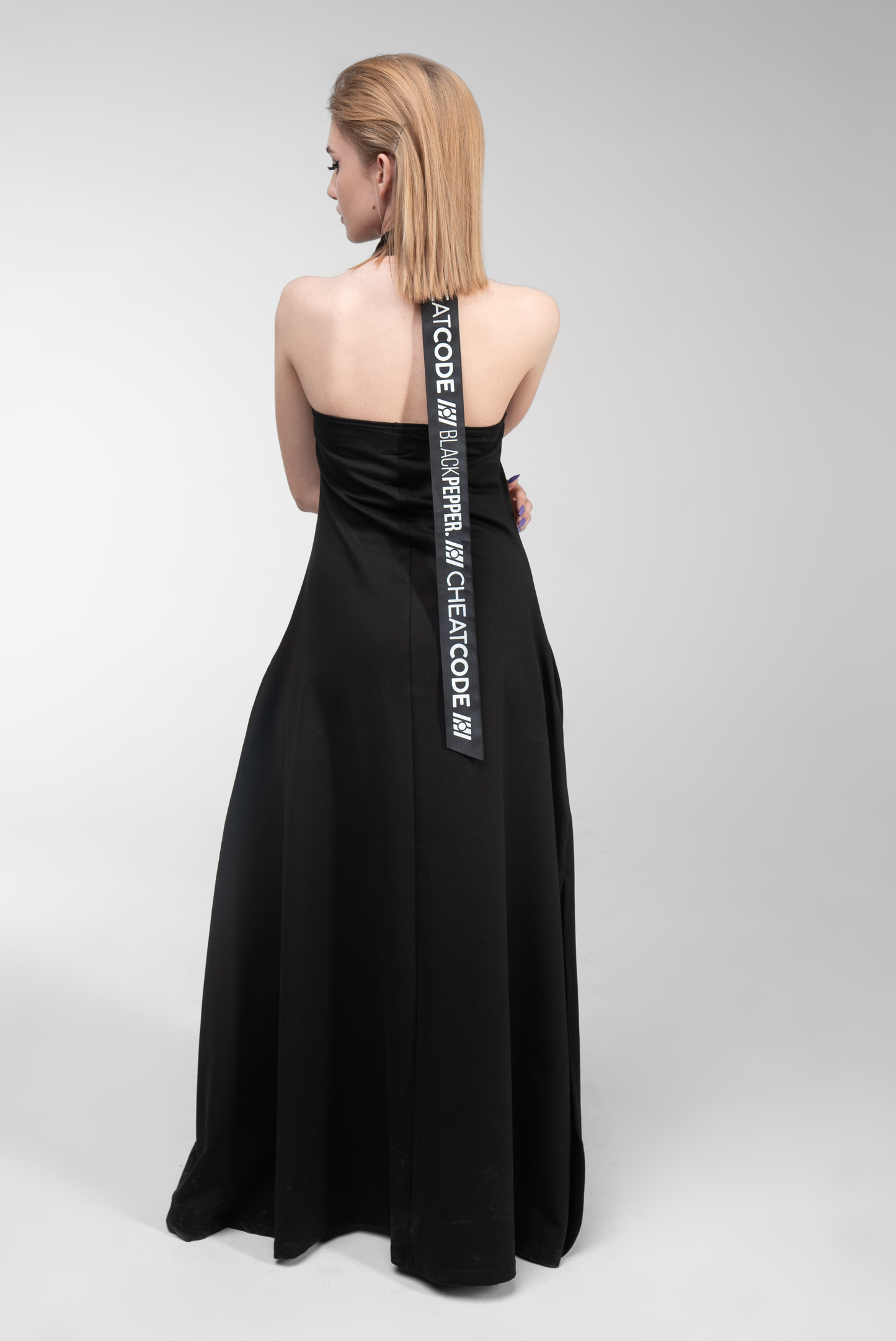 CHEAT CODE LONG BLACK DRESS
