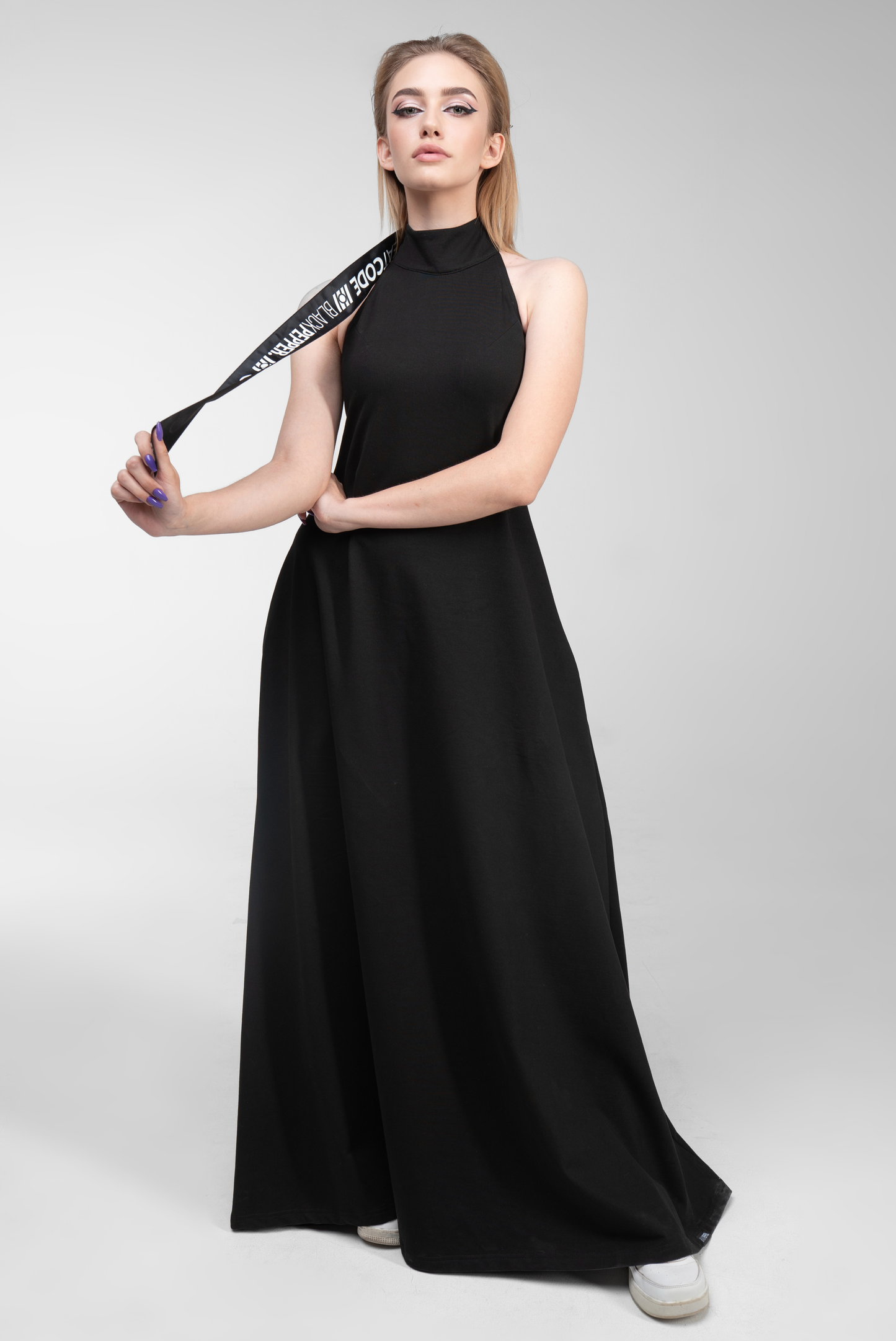 CHEAT CODE LONG BLACK DRESS