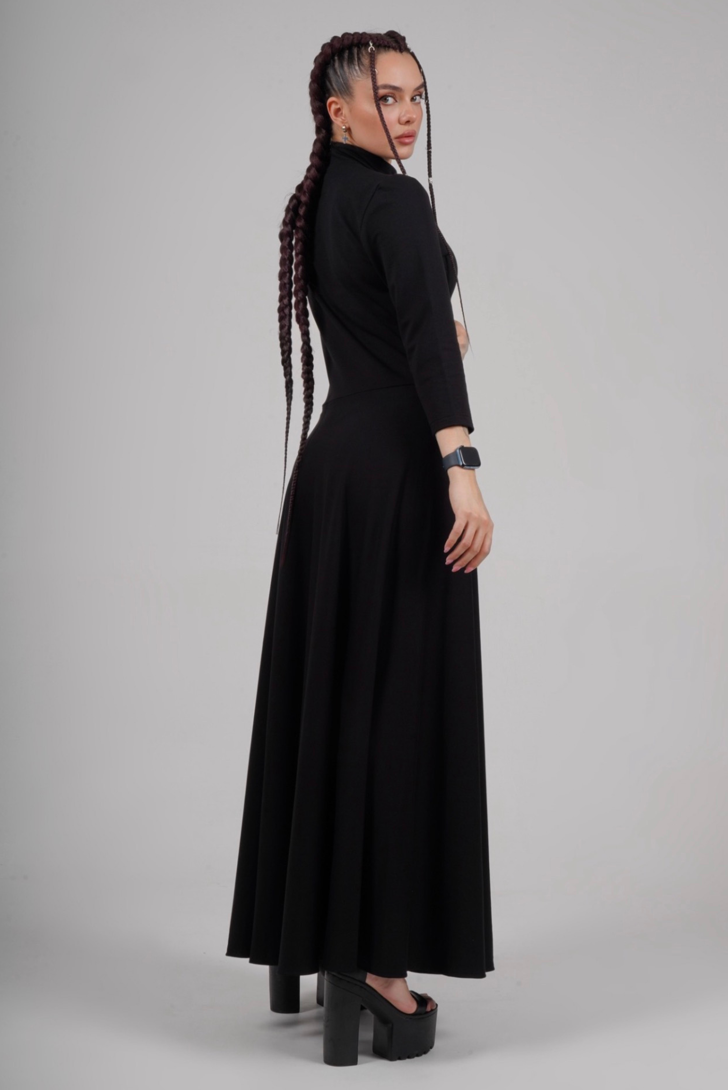 BLACKPEPPER LOGO PATTERN DRESS