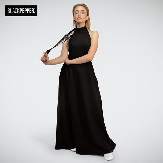 CHEAT CODE LONG BLACK DRESS