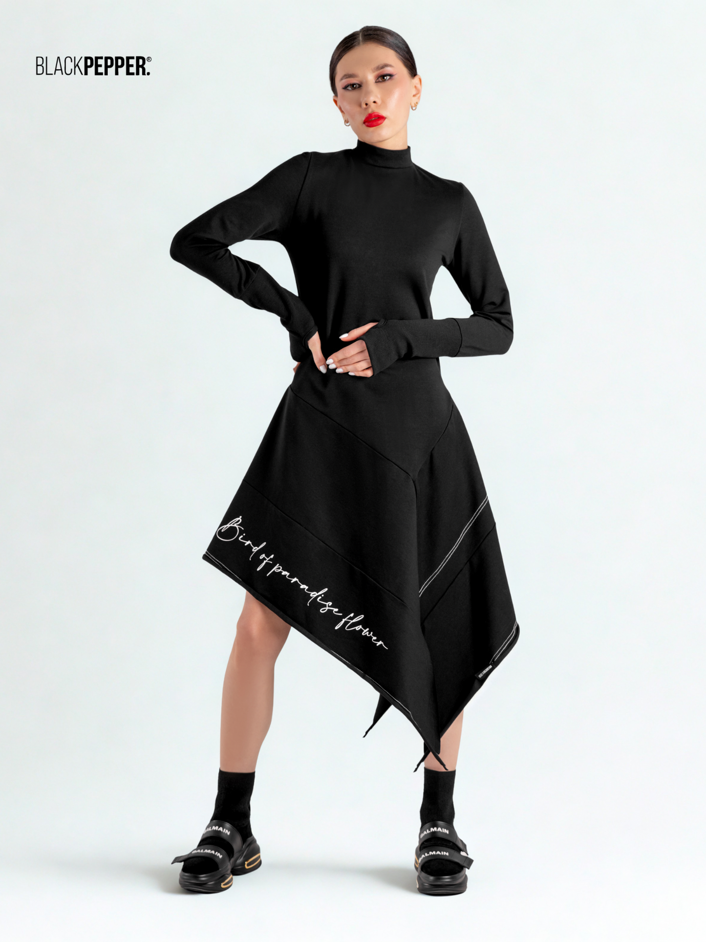 BIRD OF PARADISE FLOWER DRESS