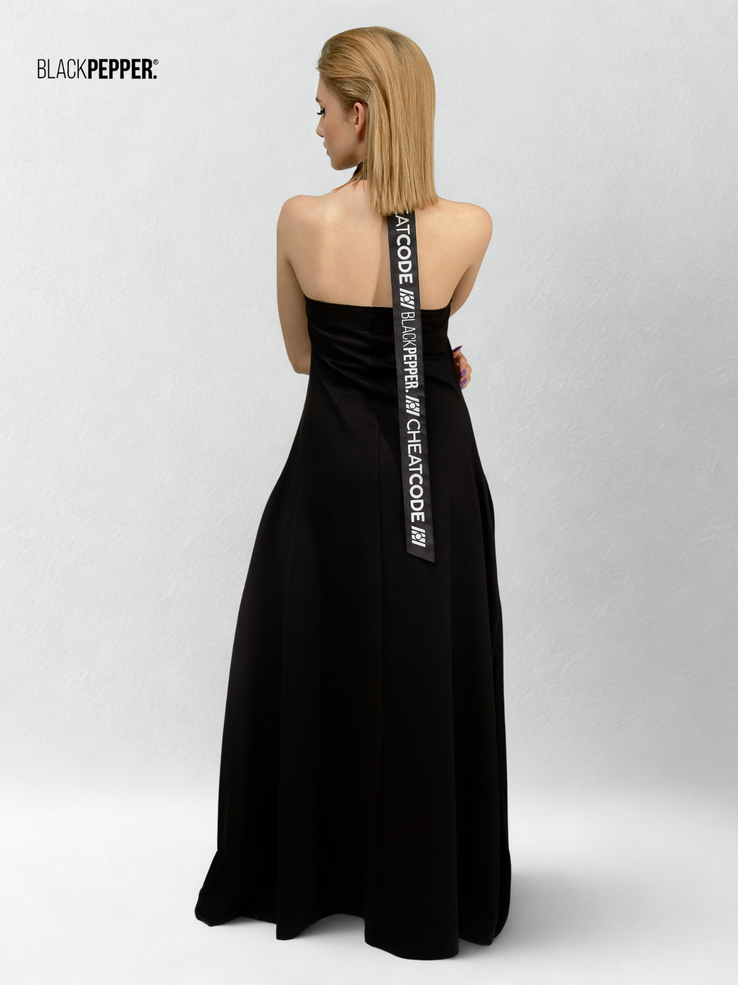 CHEAT CODE LONG BLACK DRESS