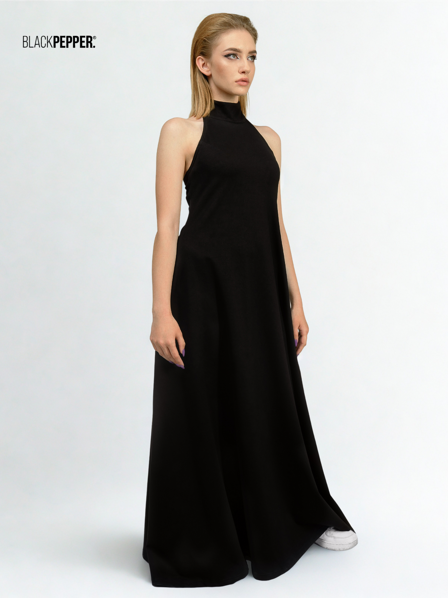CHEAT CODE LONG BLACK DRESS